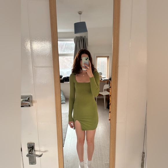 Green Mini Dress - Picture 1 of 4